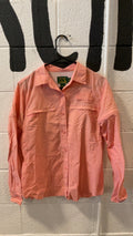 Cabelas Fishing Shirt W/M Pink Dry fit Longsleeve
