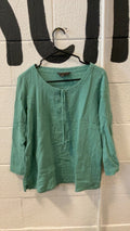 Royal Robins Shirt W/M Light Green Blouse V-Neck