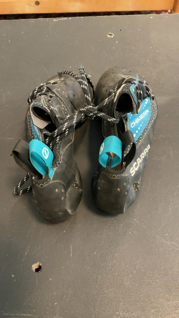 Scarpa Chimera Shoes (Climbing) 9.5/42.5 Black/Blue