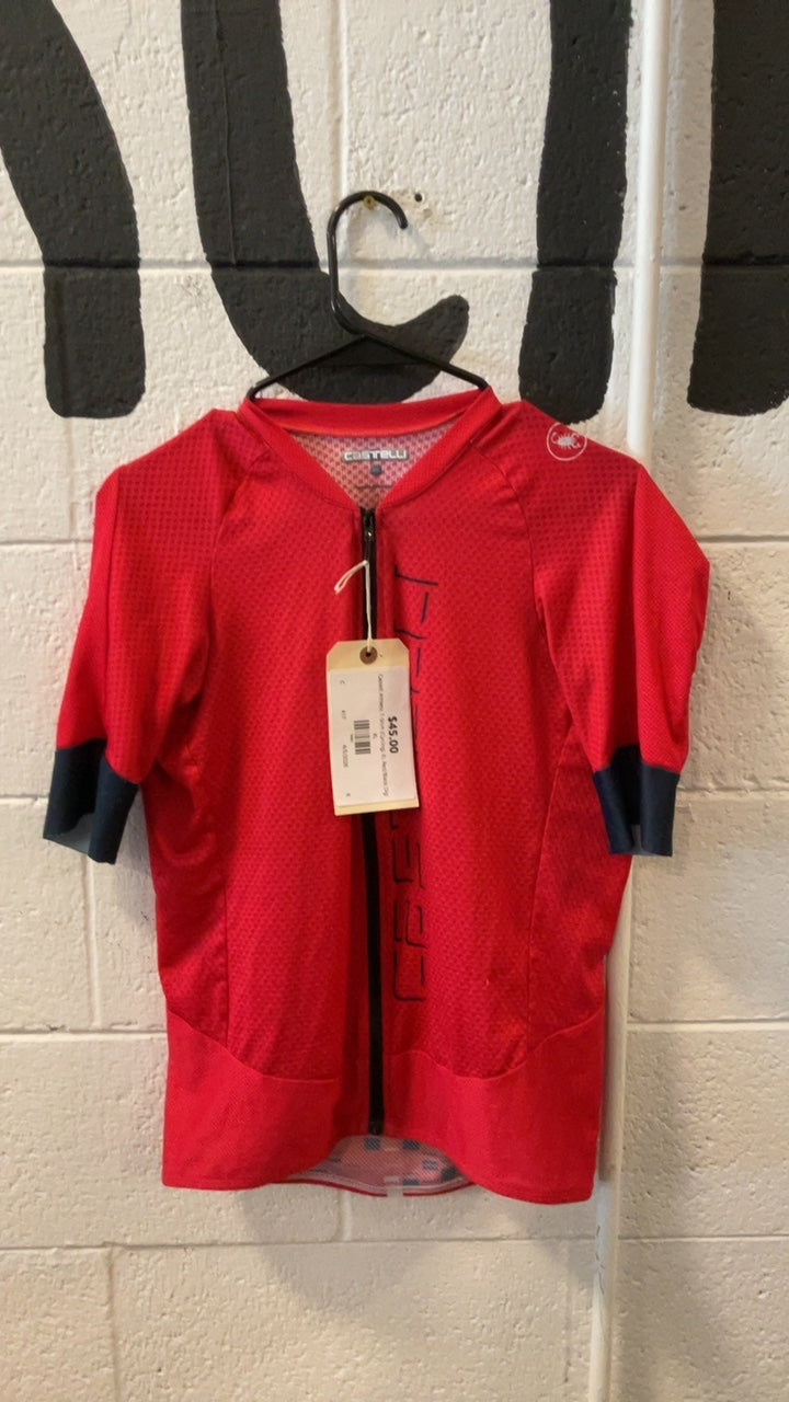 Castelli Athletic T-Shirt (Cycling) XL Red/Black Digi
