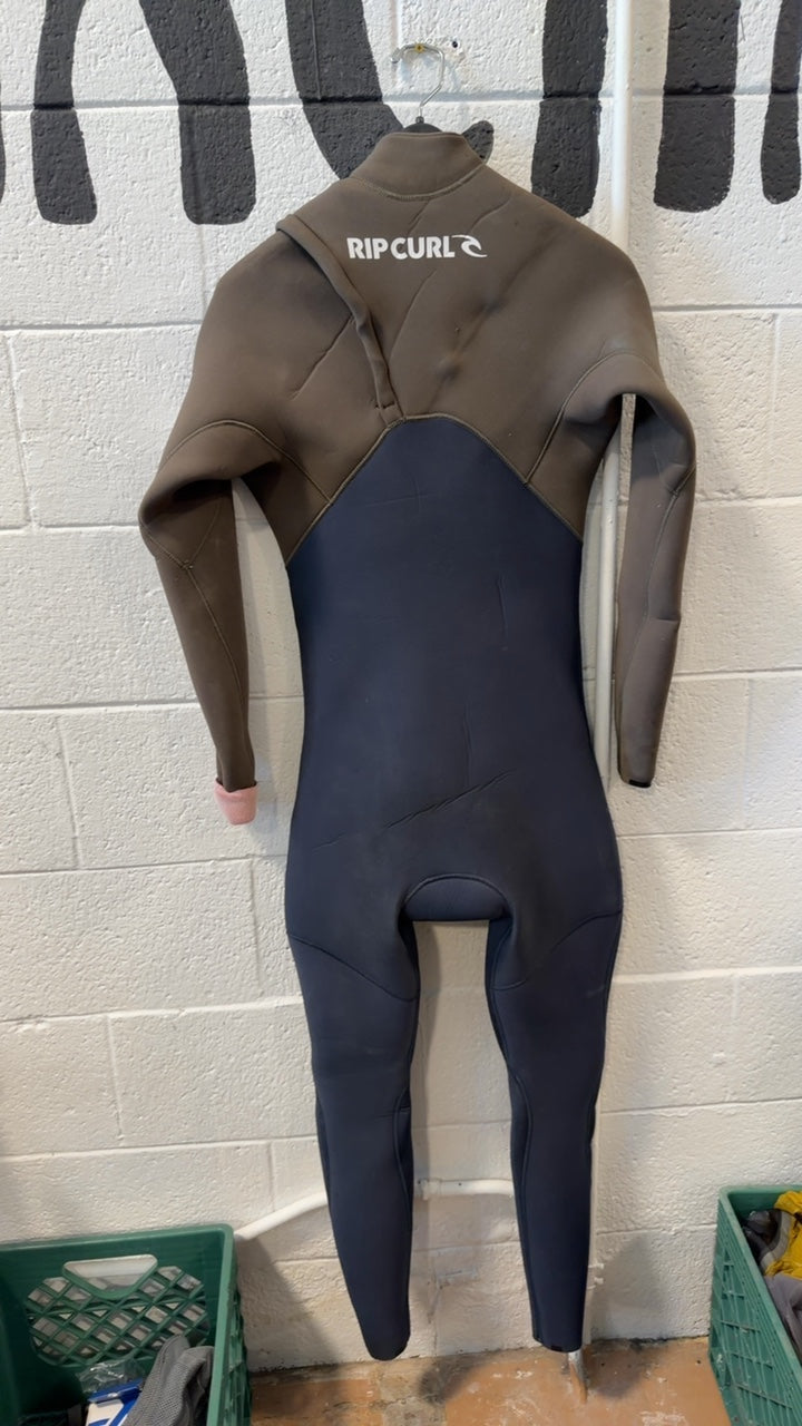 Rip Curl 4/3mm E-BOMB PRO Zip Wetsuit M Grey/Blue