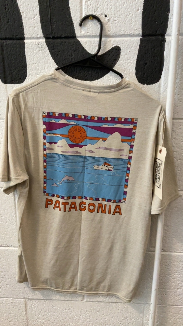 Patagonia T-Shirt S Brown Capilene Boat