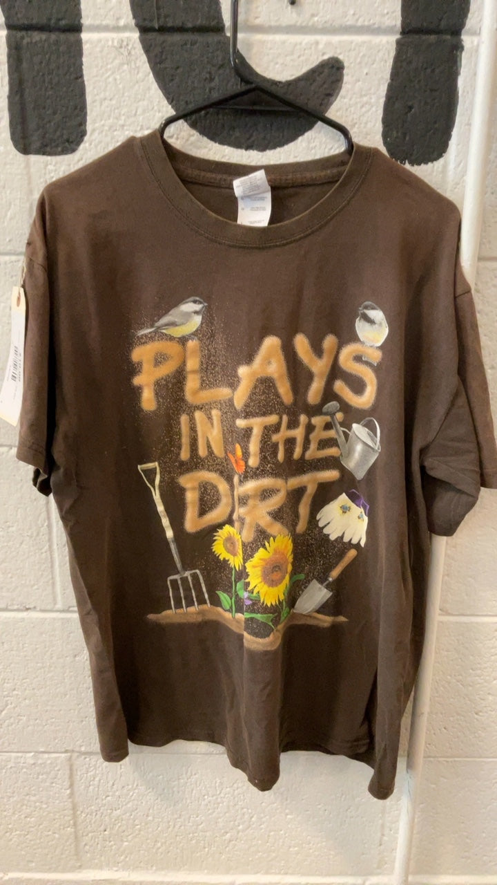 Gildan T-Shirt Brown Play in the Dirt