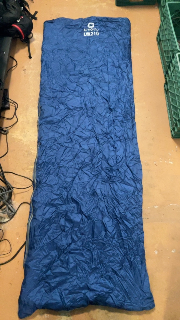 EcooPro LW210 50°F Sleeping Bag (Synthetic) L Blue