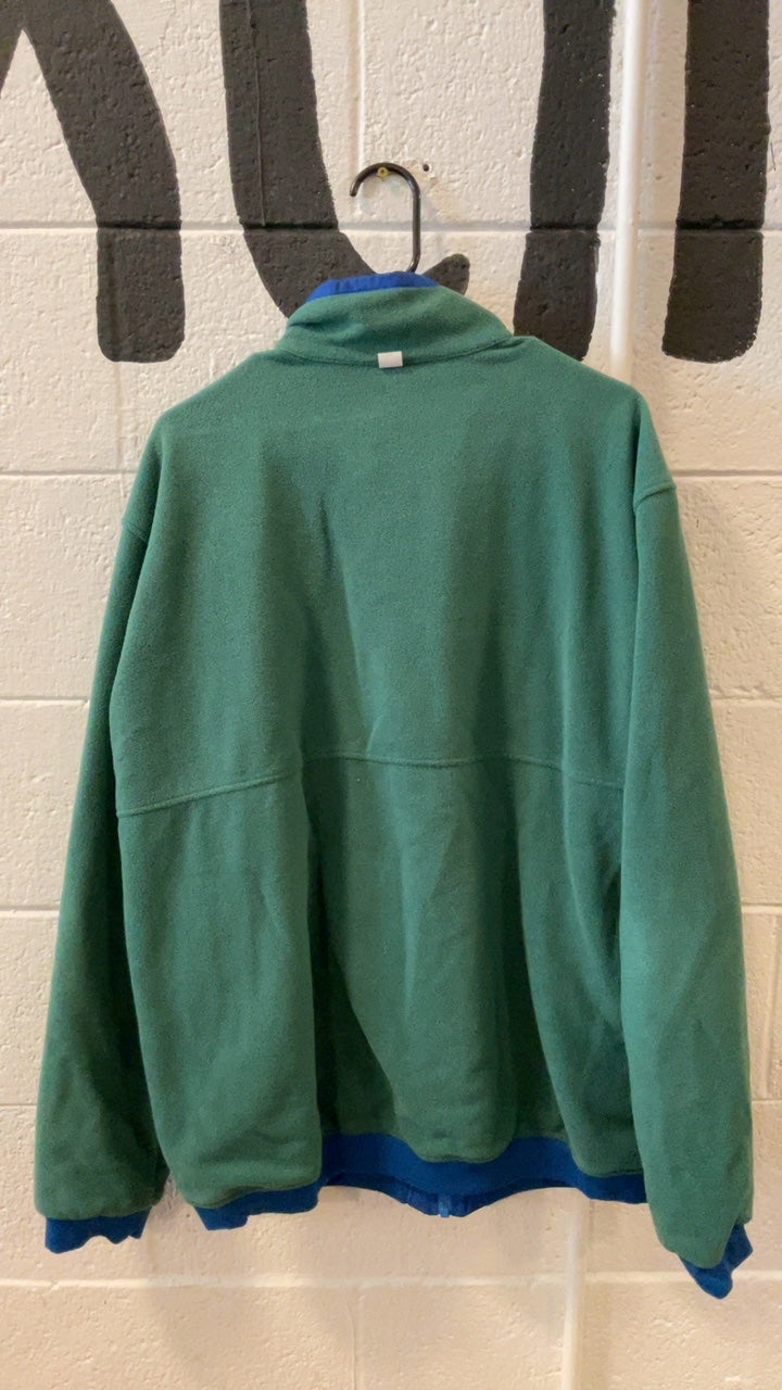 Patagonia Fleece Jacket (Full-Zip) (No Hood) XL Green/Blue Reversable