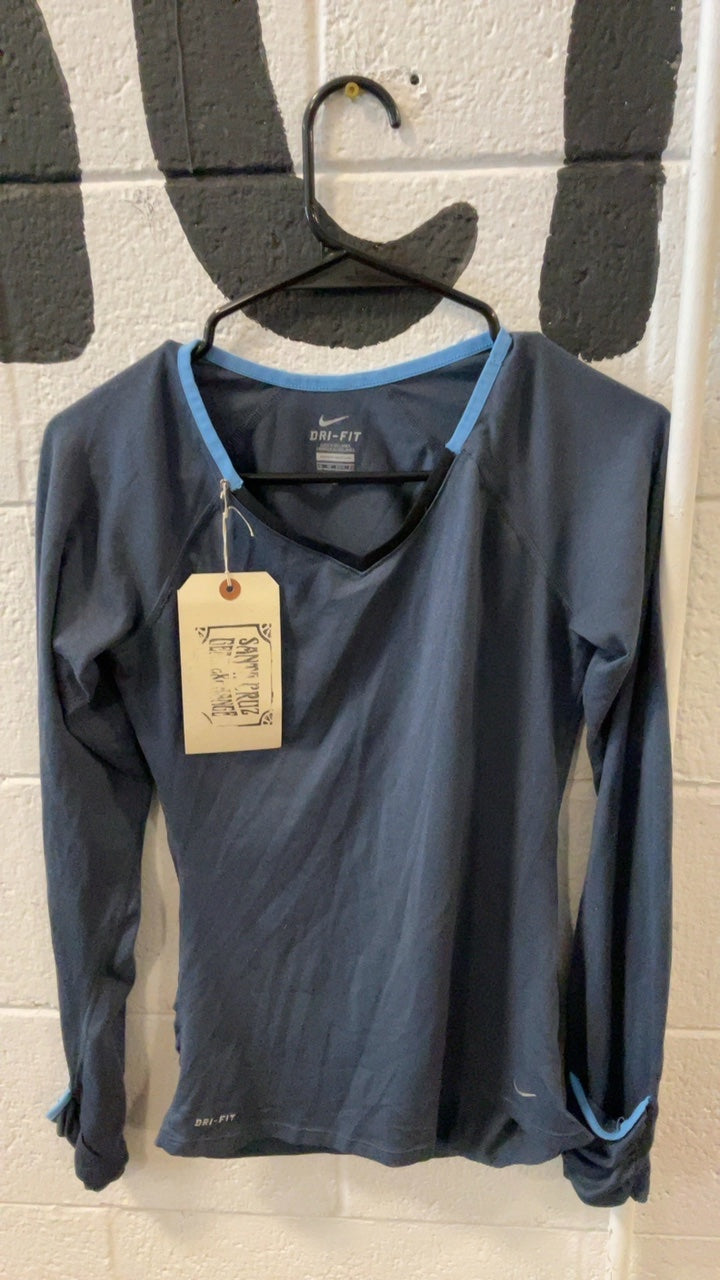 Nike Dri-Fit Longsleeve XS Blue
