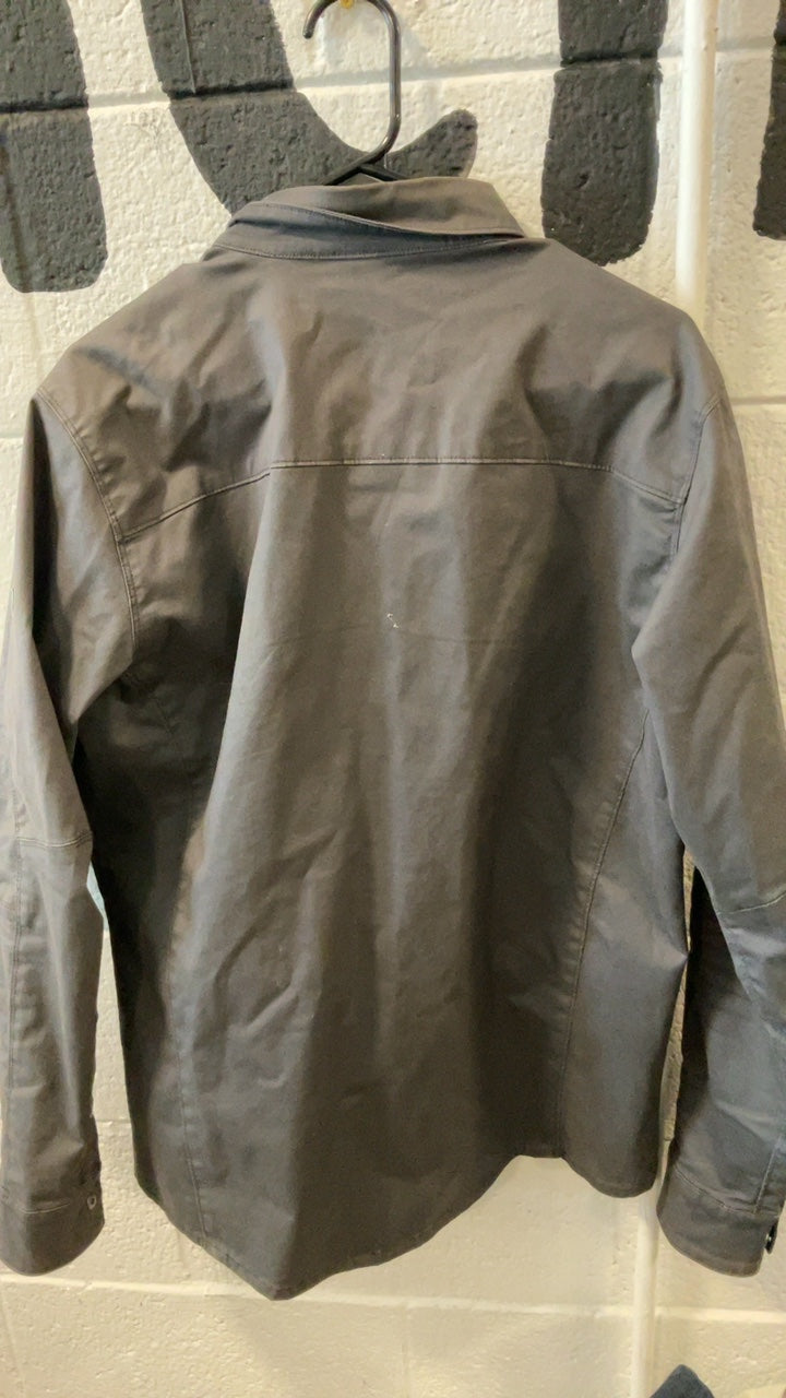 KUHL Jacket M Grey/ Flannel Lined Button Up