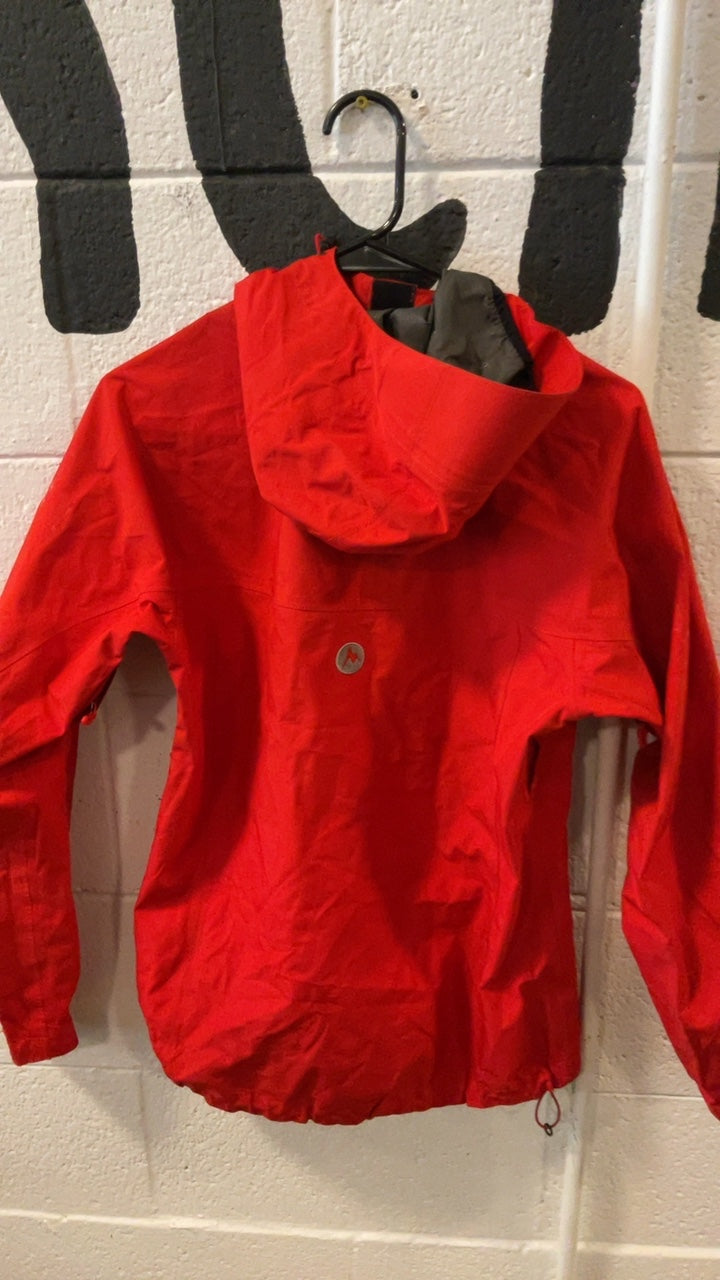 Marmot Hooded Gore-Tex Rain Jacket S Red