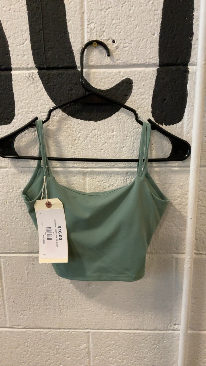 Unknown Sports Bra XS Green