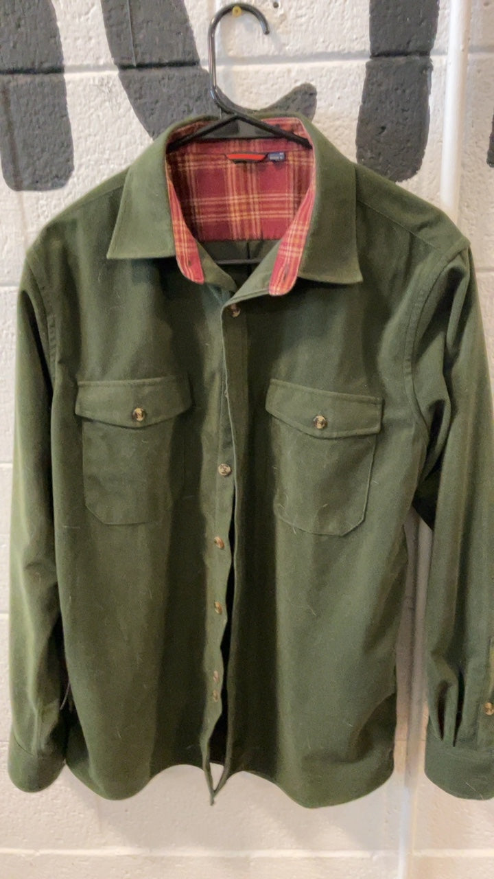 Unknown Longsleeve (Button-Up) M Green Corduroy