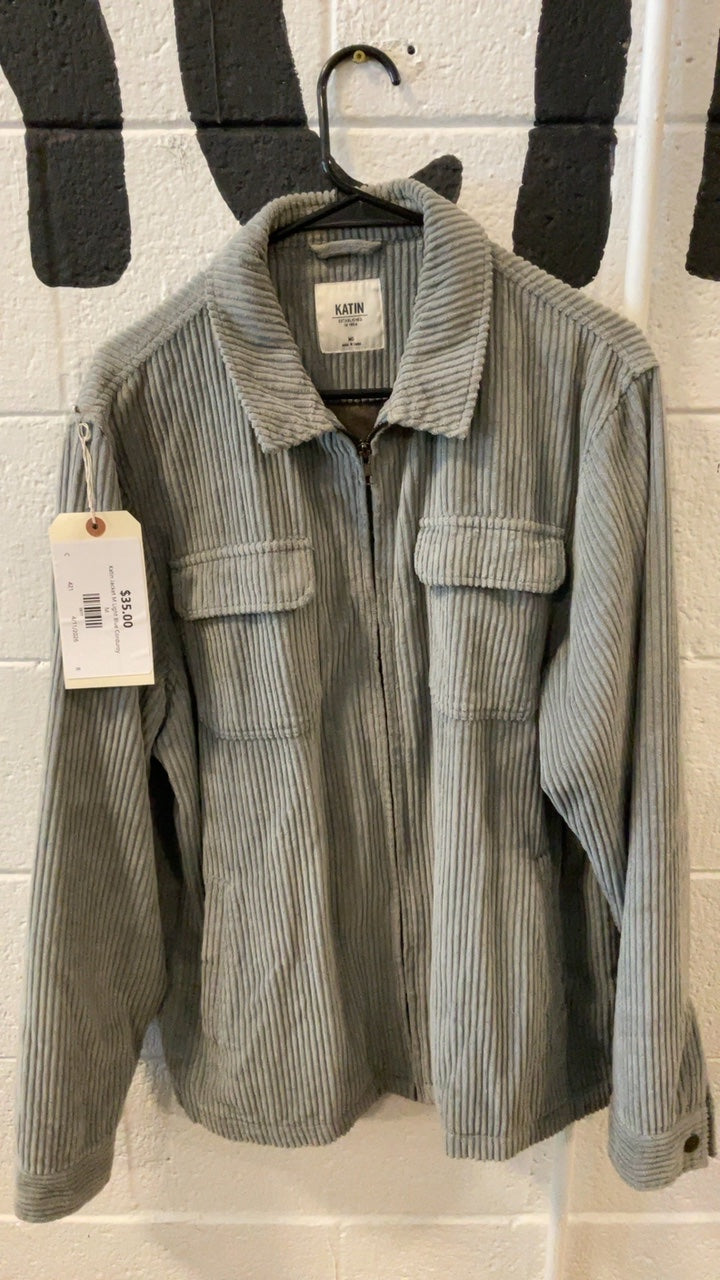 Katin Jacket M Light Blue Corduroy