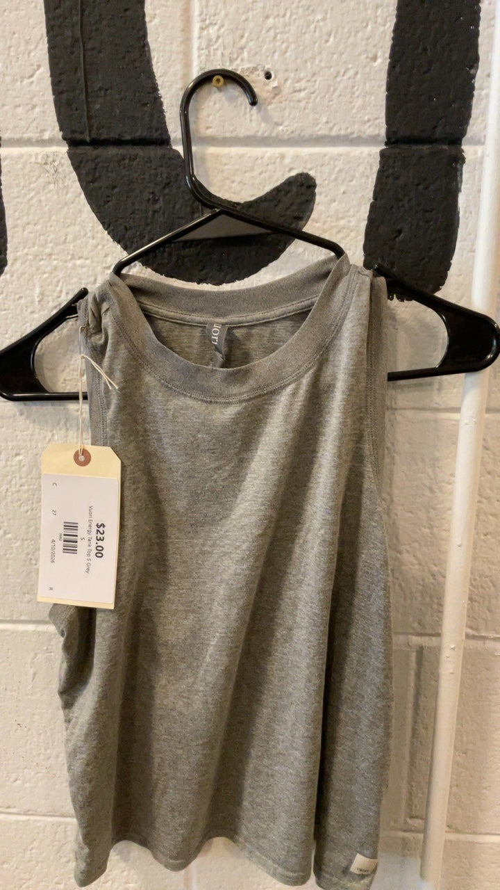 Vuori Energy Tank Top S Grey