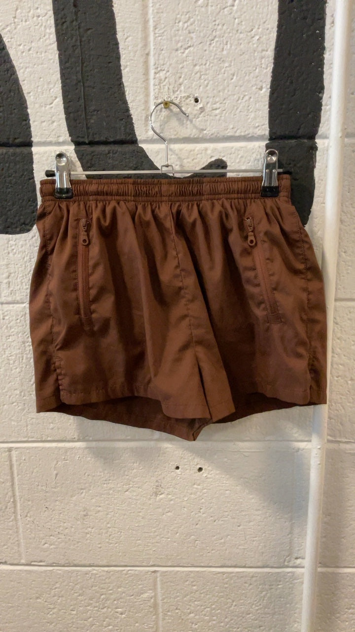 Girlfriend Collective Running Shorts XS Brown