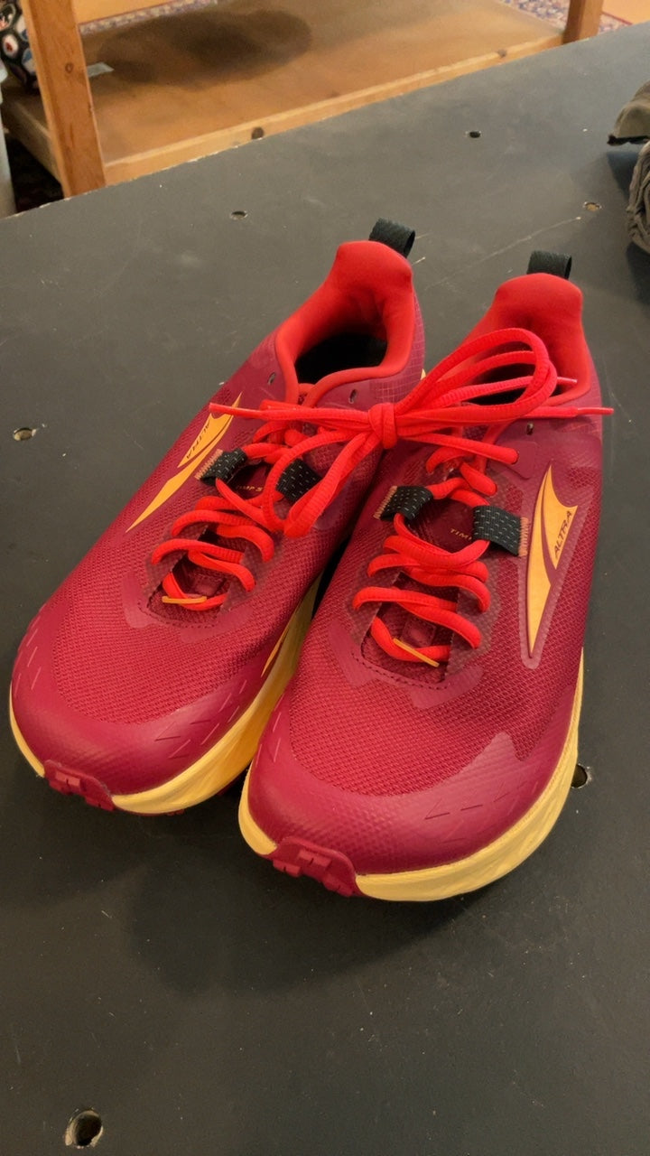 Altra Shoes (Trail) W8 Orange/Burgundy Raspberry Timp 5