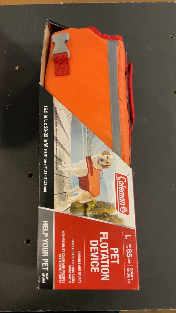 Coleman Life Vest (Dog) L Orange