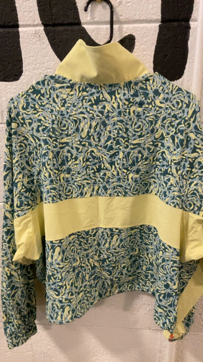 Parks Project Windbreaker L Yellow and Blue Crop