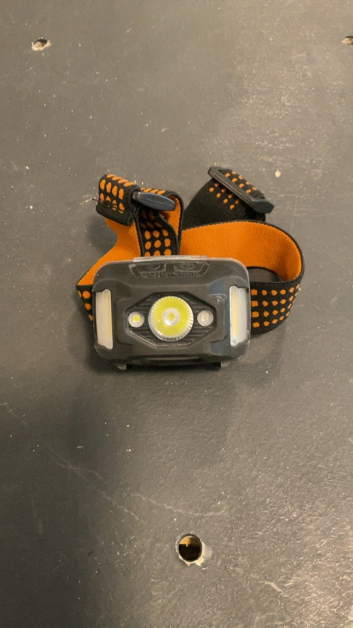 Duracell Headlamp Black/Orange (Tested) (Needs Batteries)