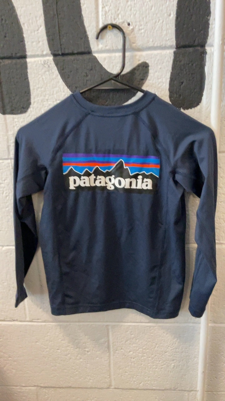 Patagonia Longsleeve (Rash Guard) Youth XS Blue Silkweight