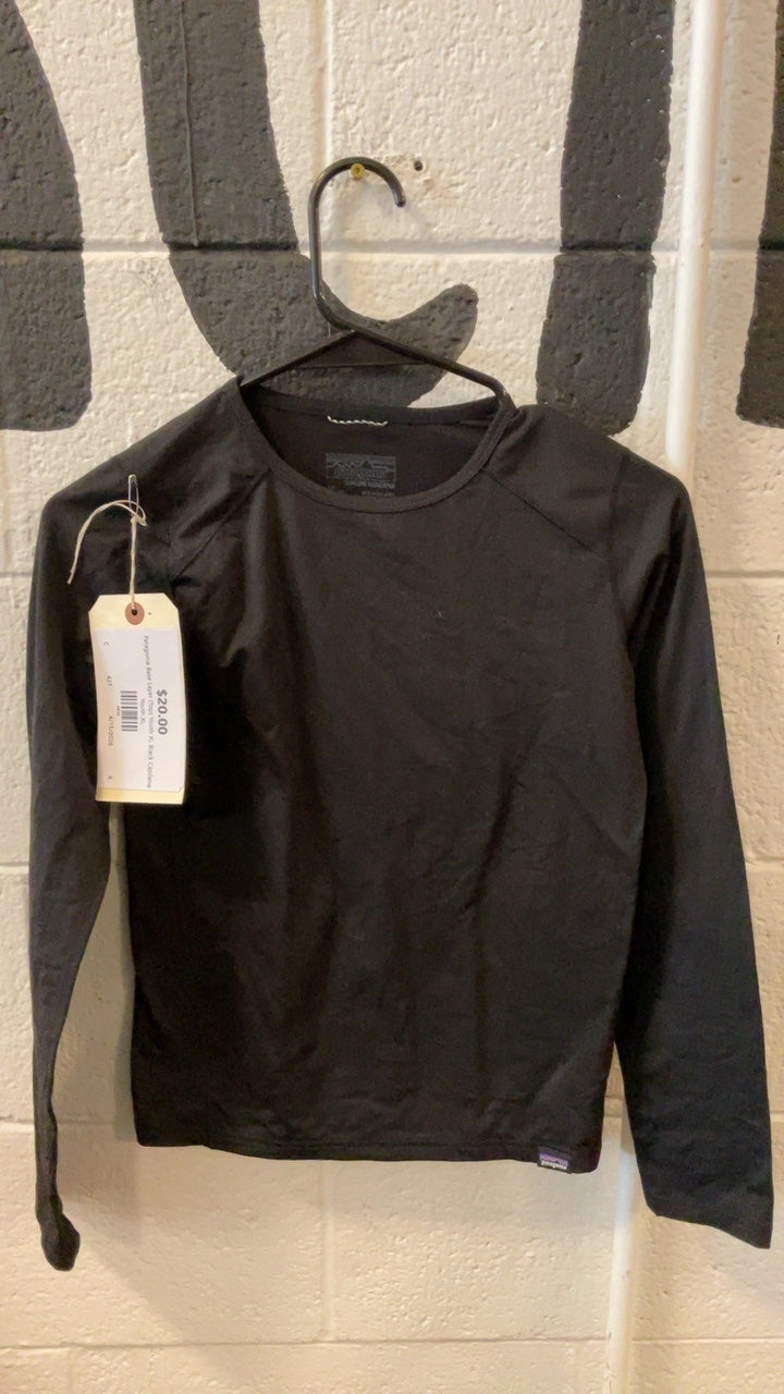 Patagonia Base Layer (Top) Youth XL Black Capilene