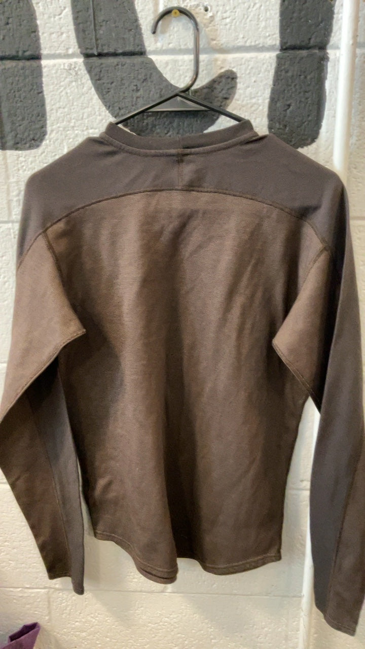 Patagonia Longsleeve S Brown Capilene 3 Crew