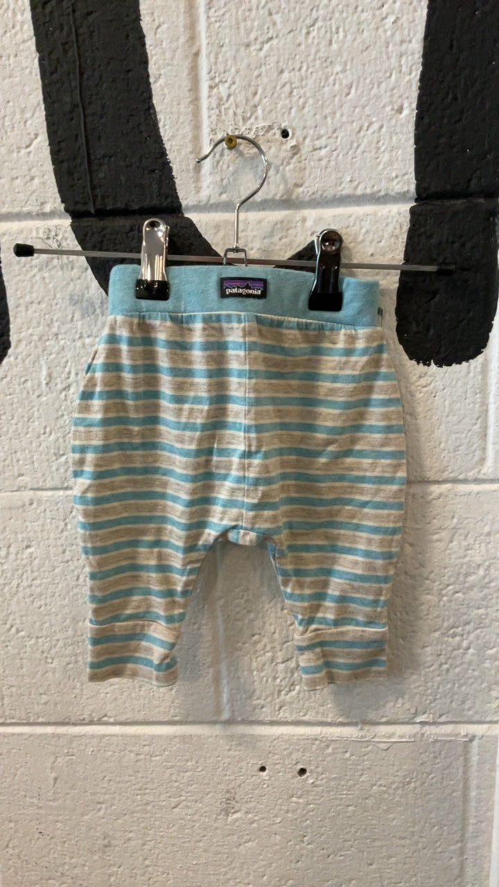 Patagonia Pants 0M-3M White/Blue Cotton Sqeeky