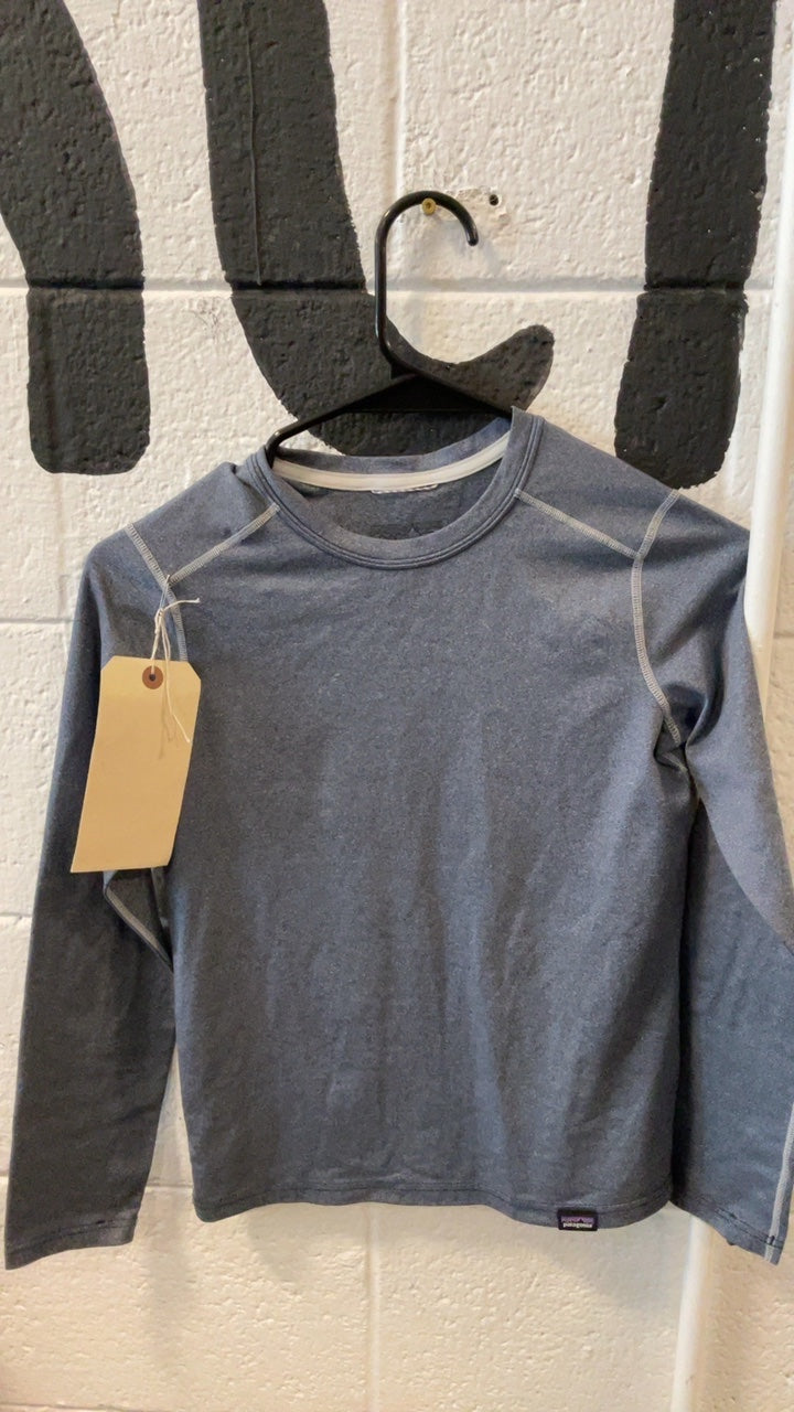 Patagonia Base Layer (Top) Youth M Grey Capilene