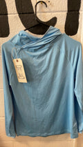 Patagonia Sun Hoodie Youth XL Blue Capilene Silkweight