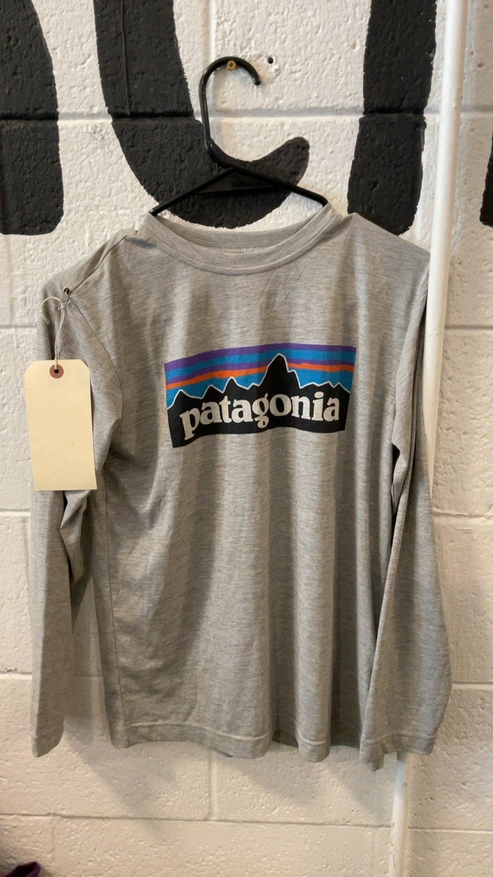 Patagonia Longsleeve Youth L Grey Capilene Cool