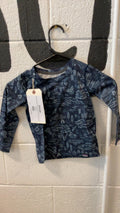 Patagonia Base Layer (Top) Youth 3T Blue Patterned Capilene