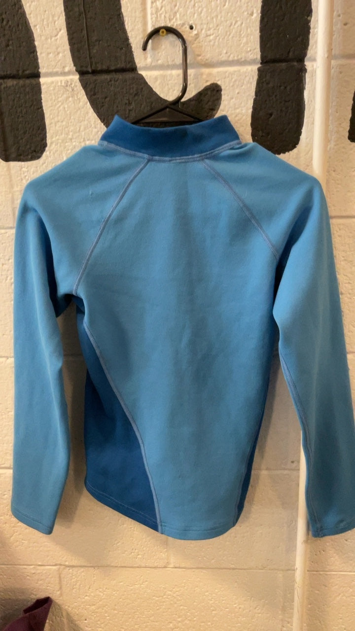 Patagonia Jacket XS Blue Axuwool Long-Sleeved Zip-T