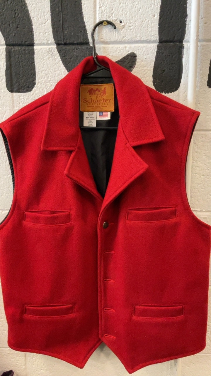 Schaefer Outfitter Vest XL Red Wool