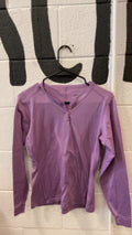 Patagonia Base Layer (Top) M Purple Capilene Snap Neck