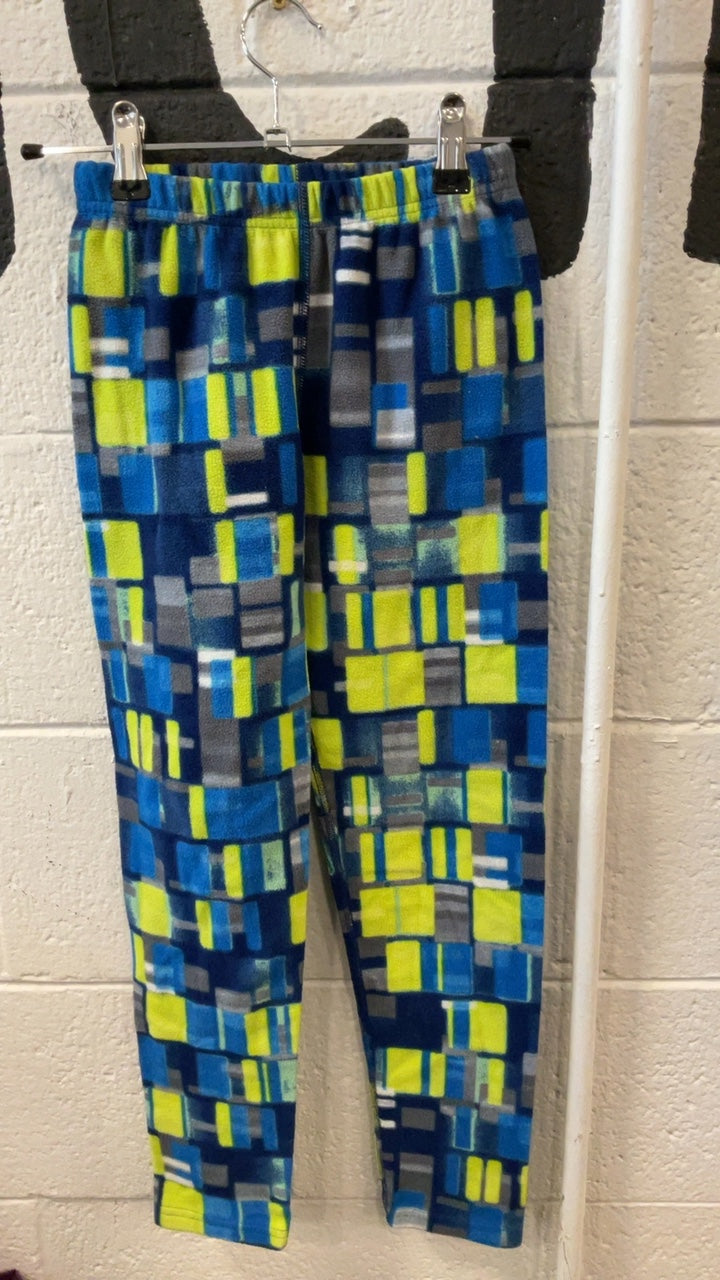 Obermeyer Base Layer (Bottoms) Youth M Blue Green Geometric