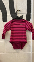 Patagonia Base Layer (Top) Youth 18M Pink Stripe Capilene