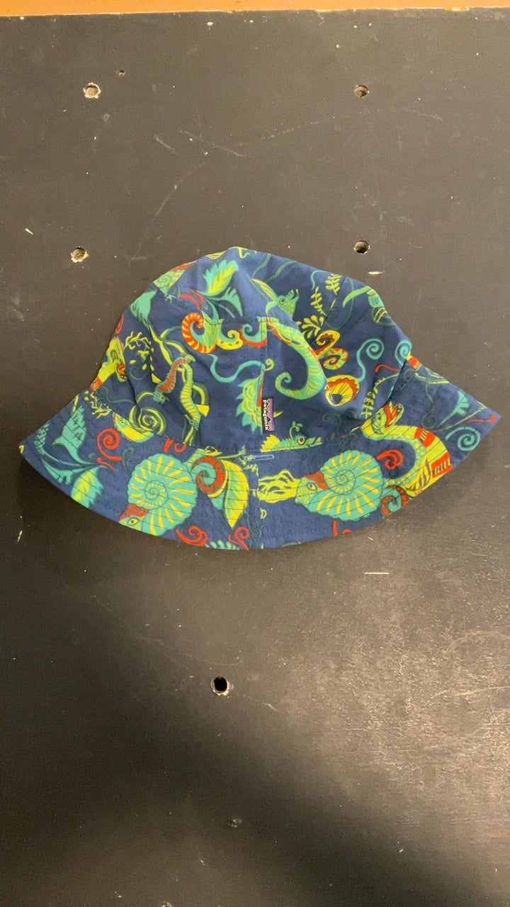 Patagonia Hat (Bucket) Youth M Blue/Green/Yellow