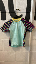 Patagonia T-Shirt (Rash Guard) XS Blue/Purple/Yellow