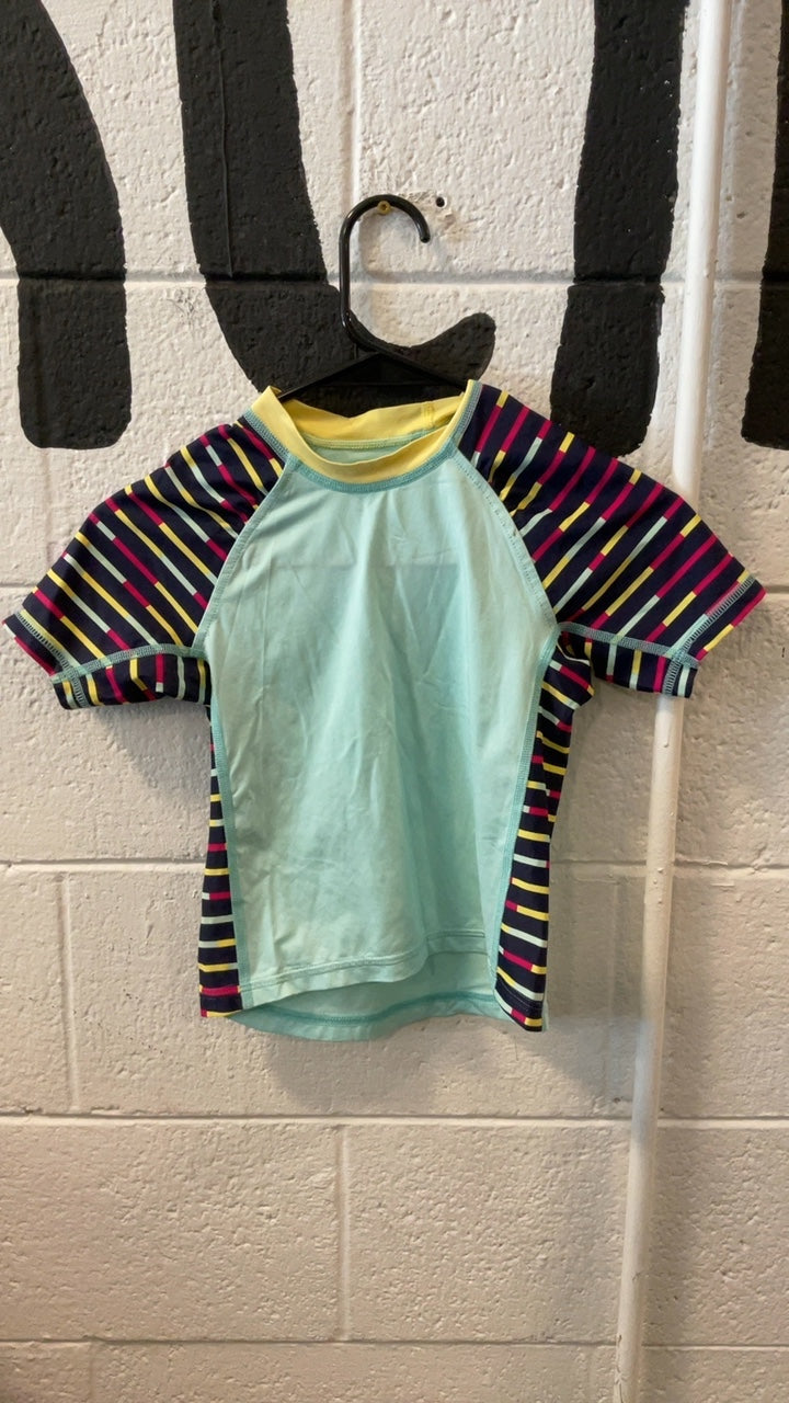 Patagonia T-Shirt (Rash Guard) XS Blue/Purple/Yellow
