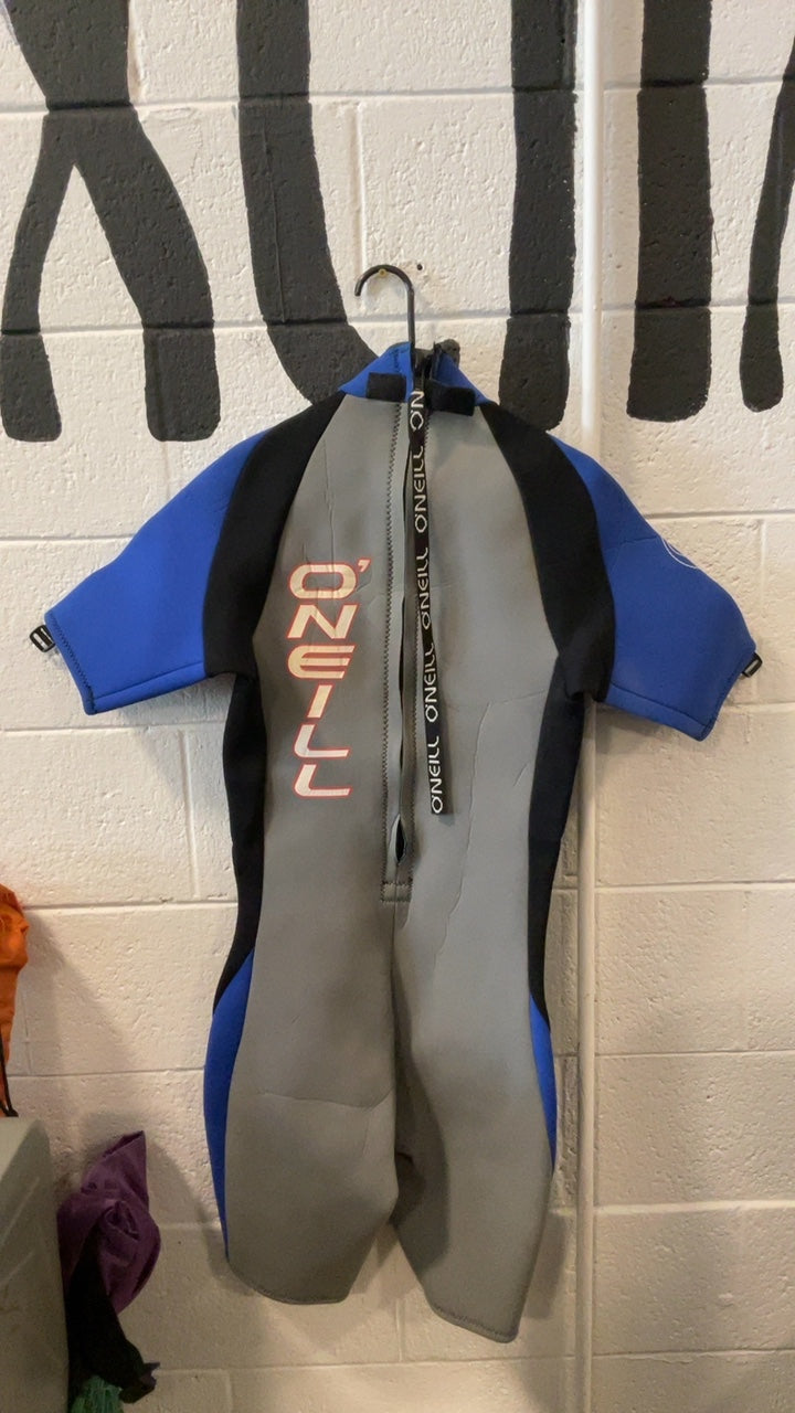 O'Neill Catalyst 2/1mm Wetsuit (Short Sleeve) L Grey/Blue