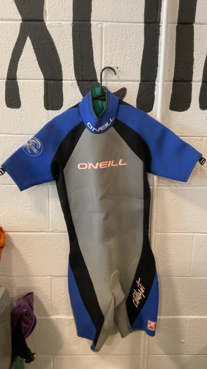 O'Neill Catalyst 2/1mm Wetsuit (Short Sleeve) L Grey/Blue