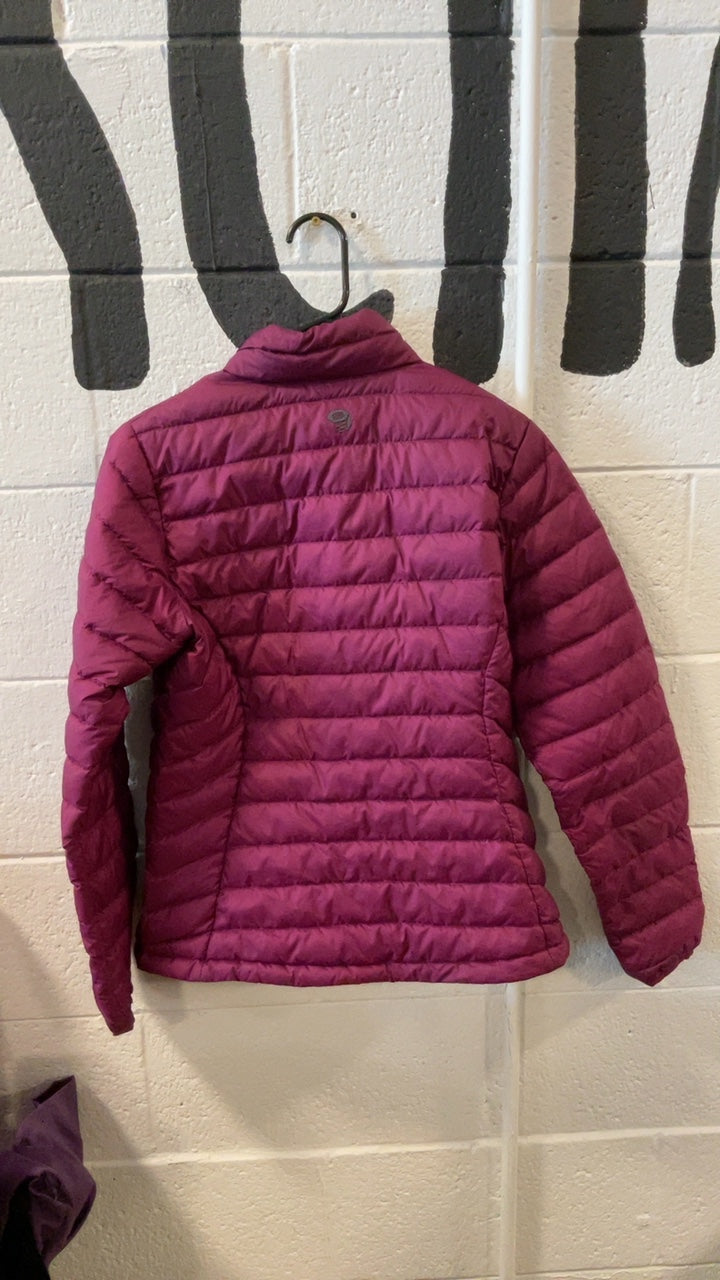Mountain Hardwear Down Jacket (Full Zip) (No Hood) M Purple