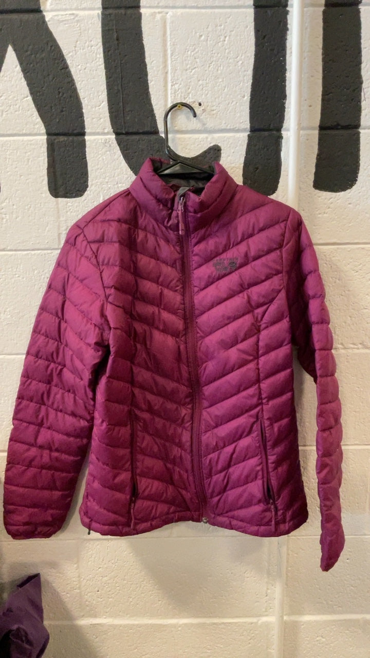 Mountain Hardwear Down Jacket (Full Zip) (No Hood) M Purple