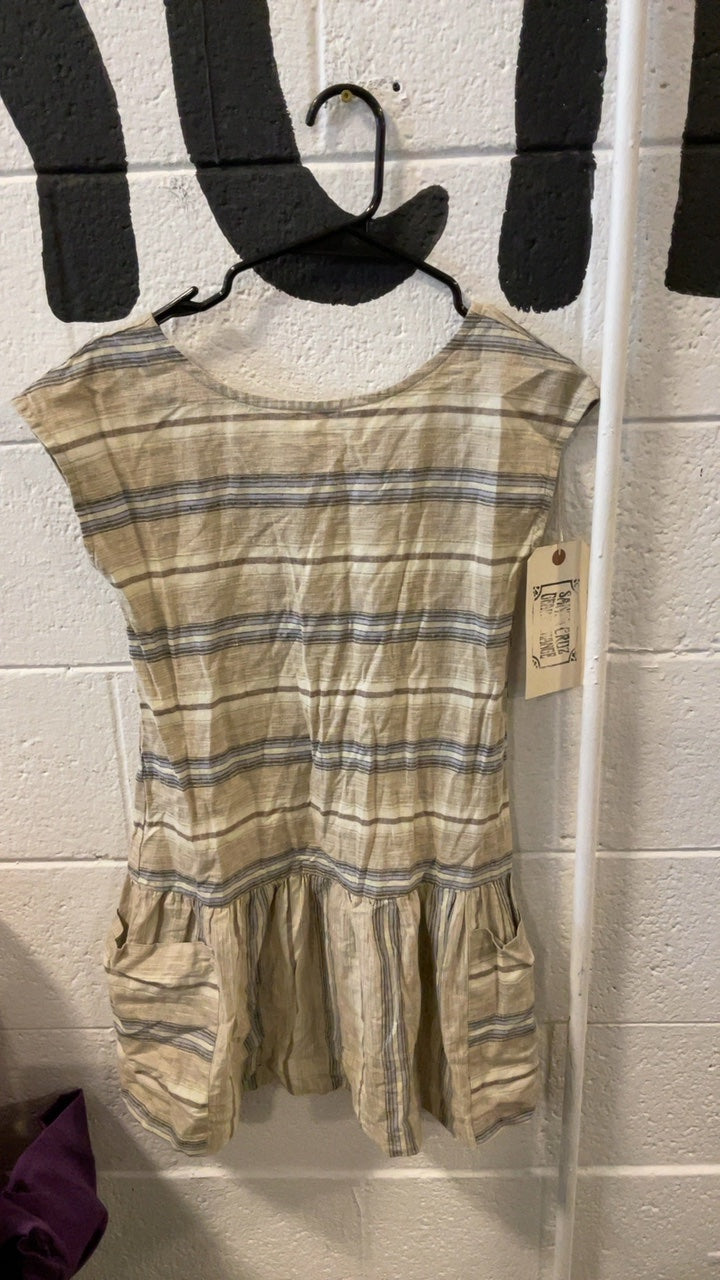 Patagonia Dress L Brown Stripe