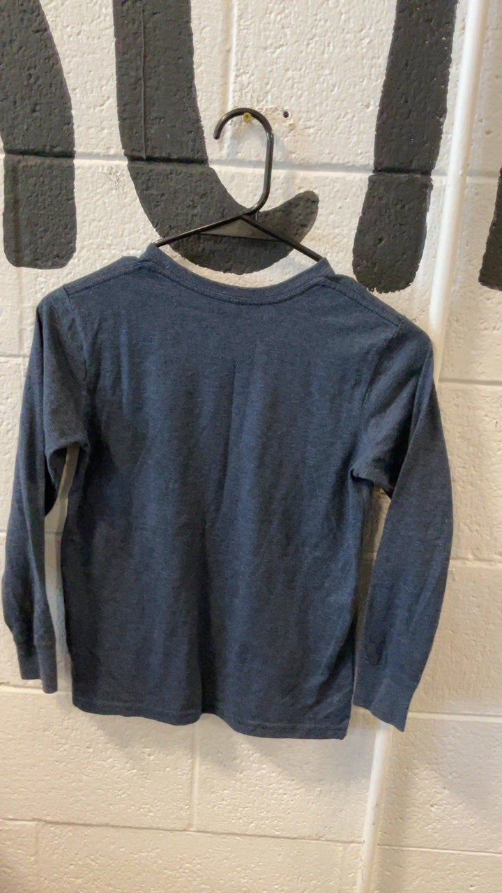 Patagonia Longsleeve Youth S Dark Grey Pat Logo