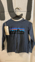Patagonia Longsleeve Youth S Dark Grey Pat Logo
