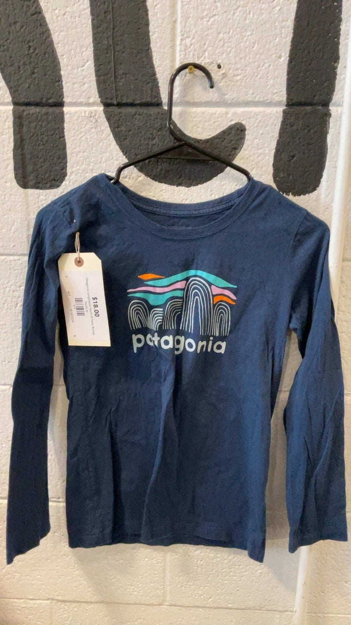 Patagonia Longsleeve Youth M Navy Arches