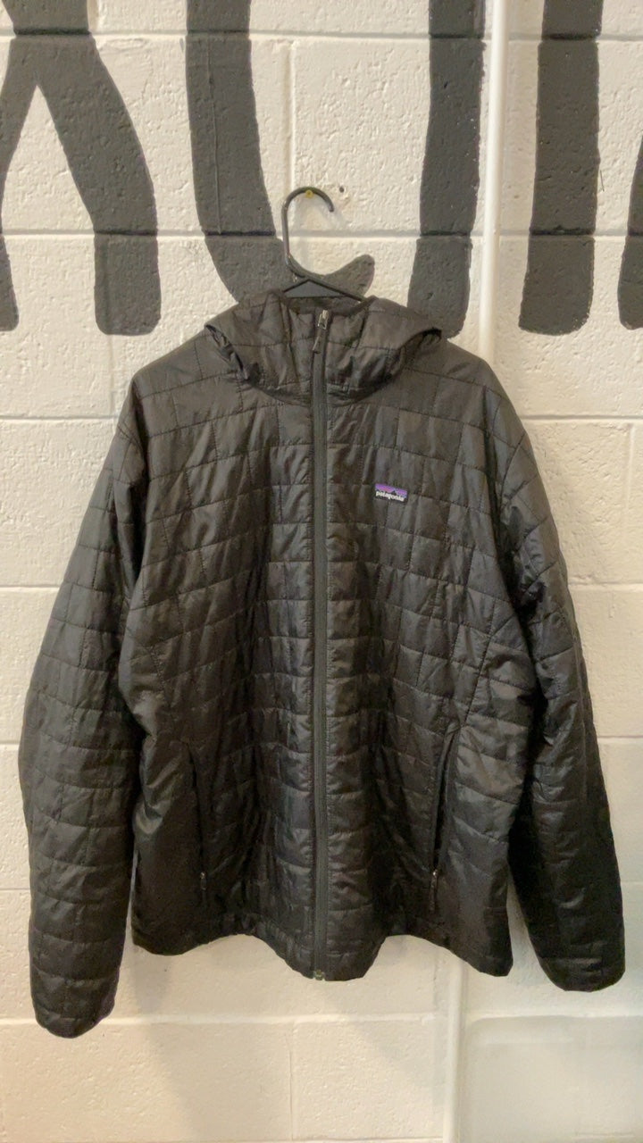 Patagonia Down Jacket XL Black Nano Puff