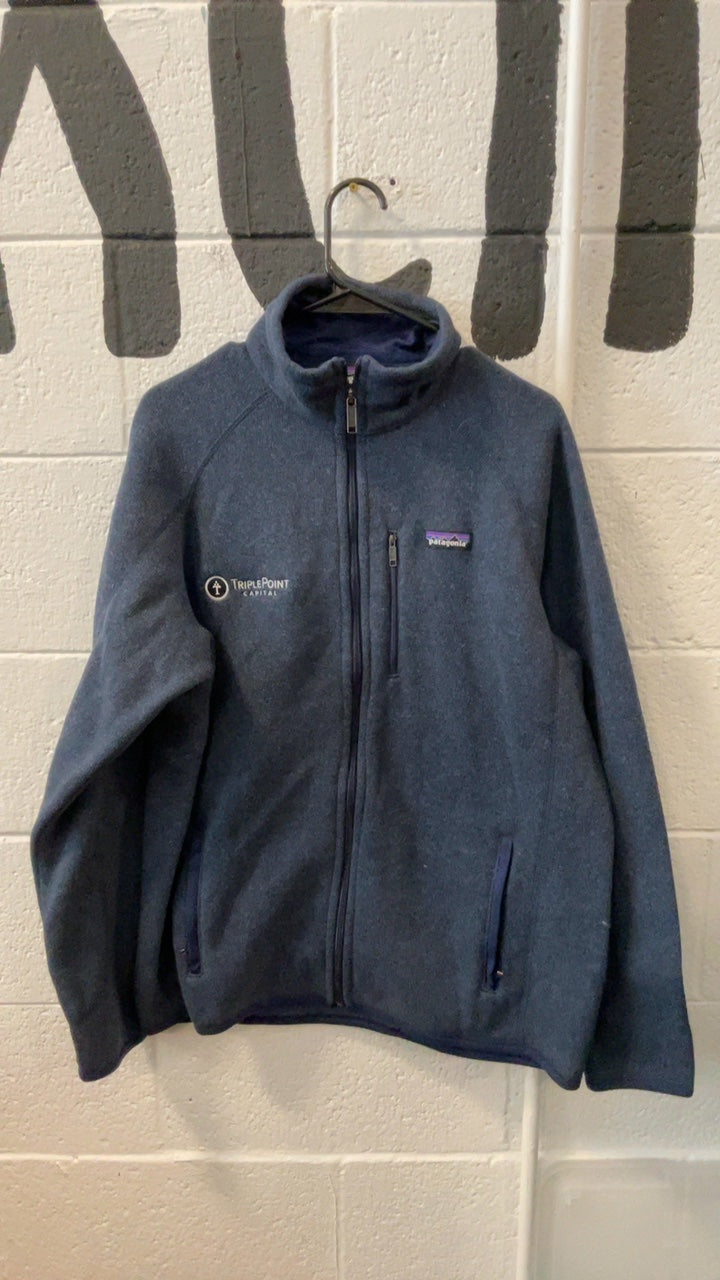 Patagonia Jacket L Blue Better Sweater Triple Point