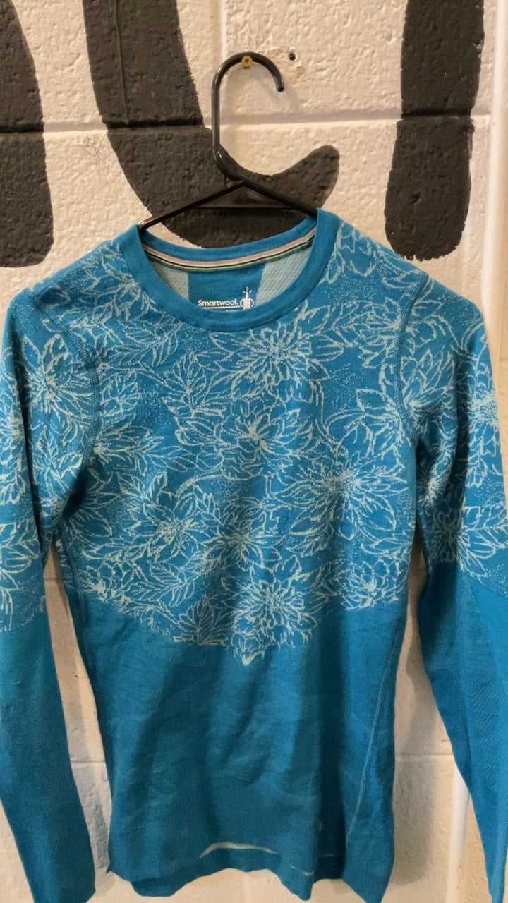 Smart Wool Base Layer (Top) W/S Blue intraknit 200