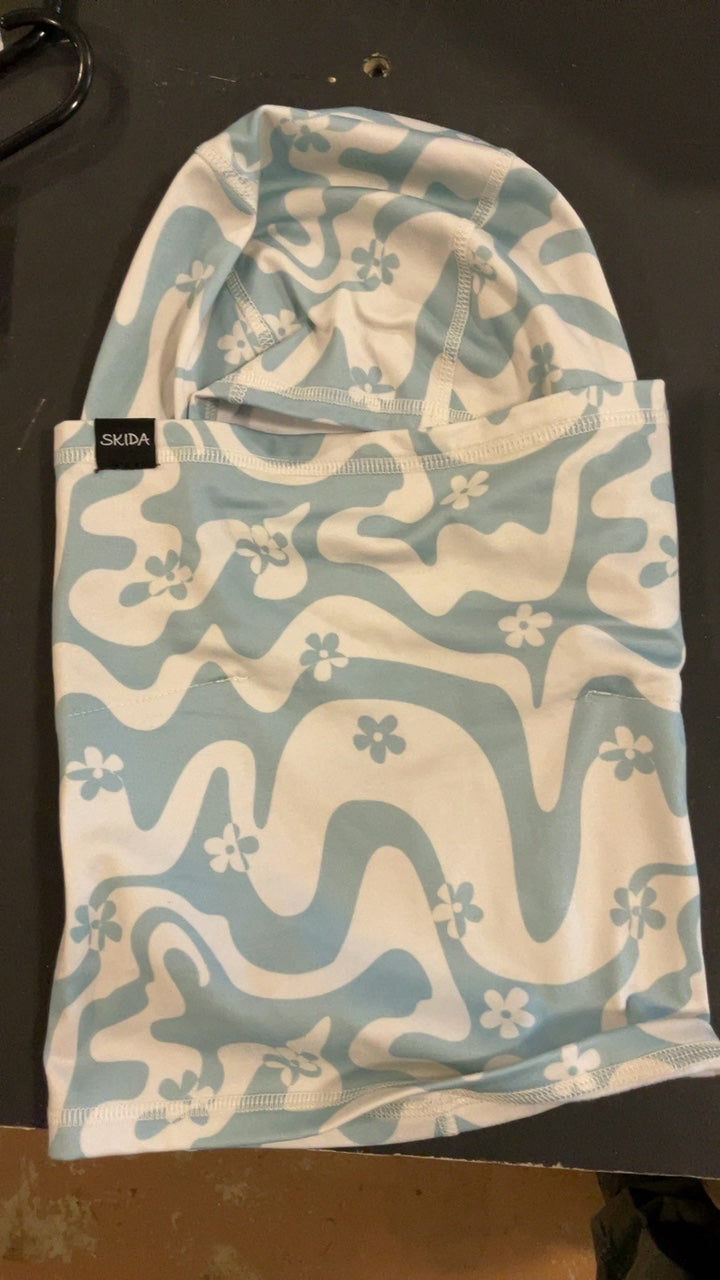 Skida Balaclava White/Teal