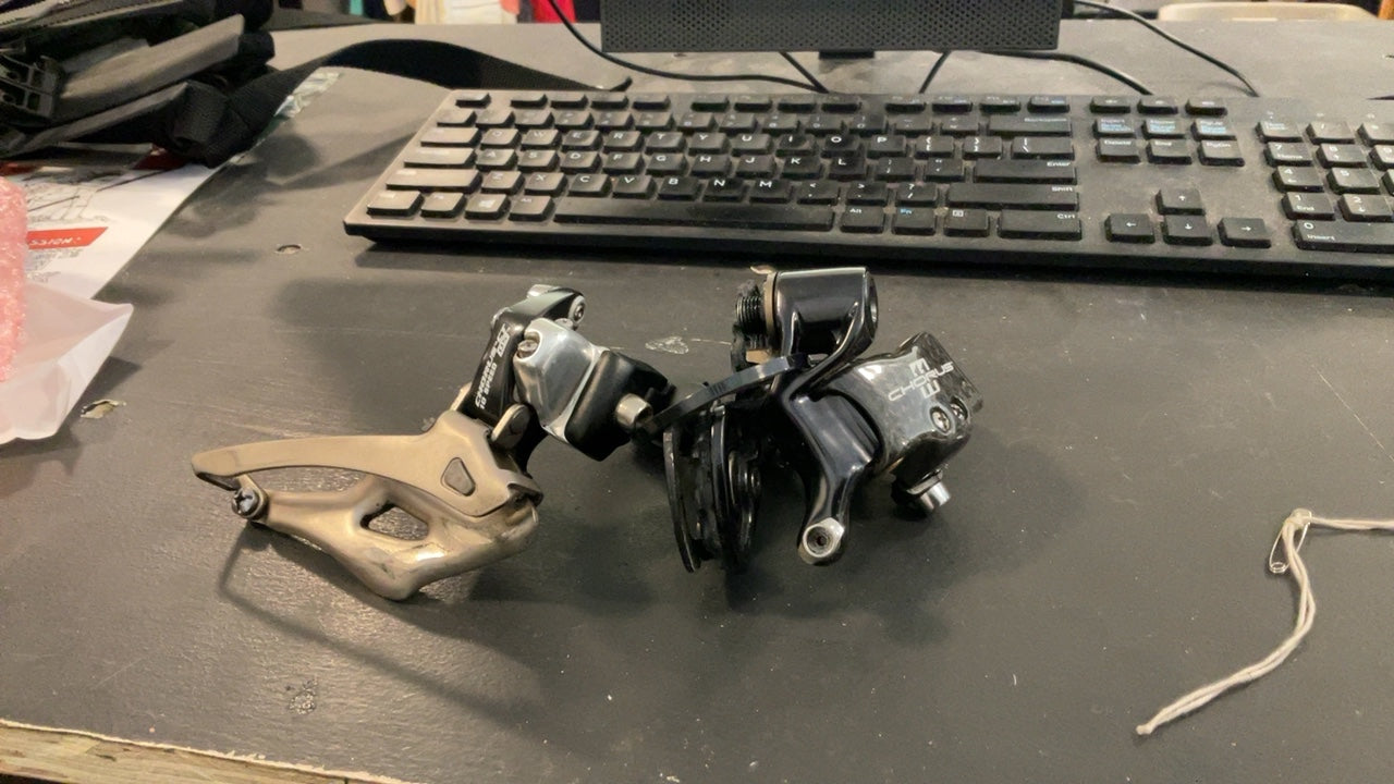 Campagnolo Chorus 11 Bike Parts (Rear/Front Derailleur) Black/Carbon